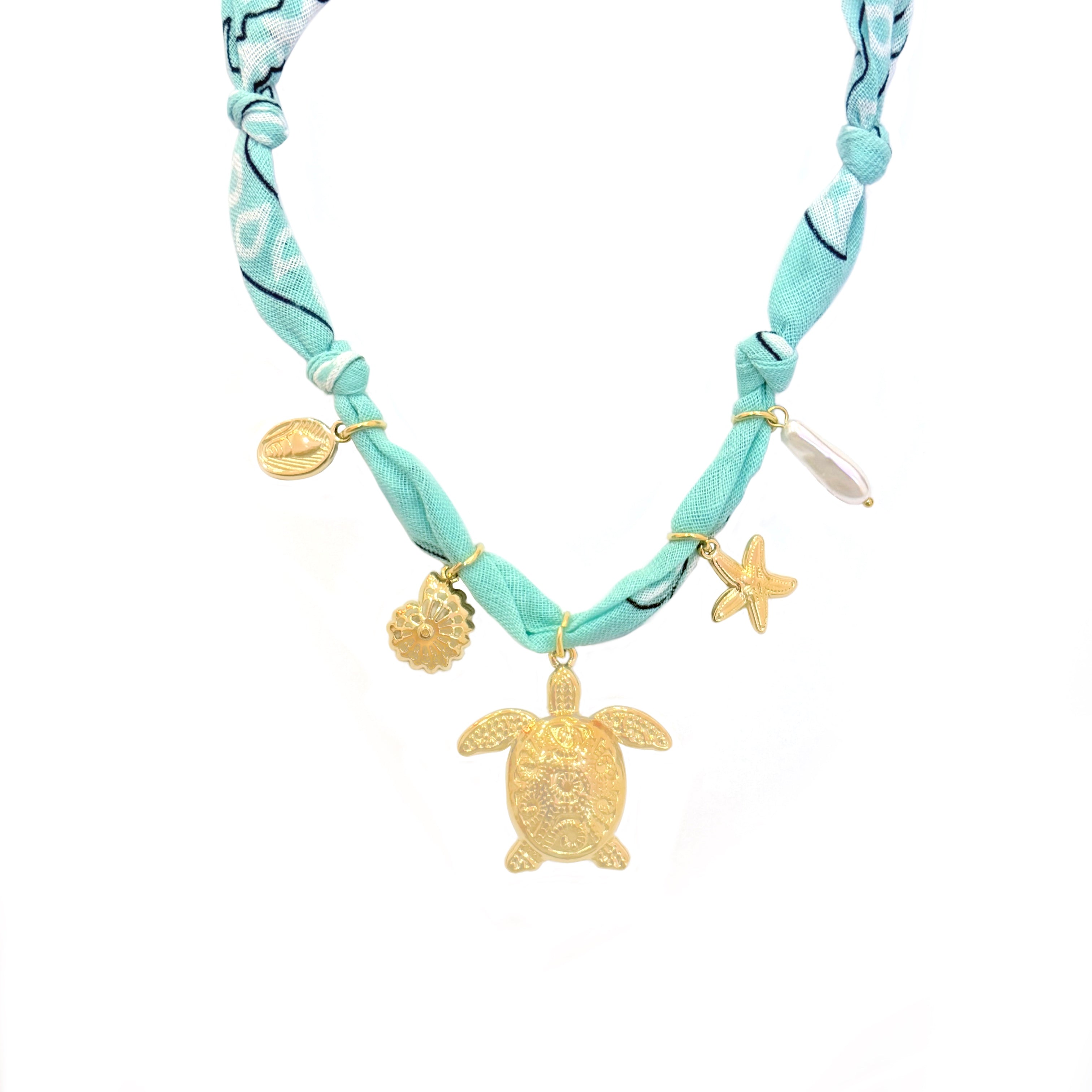 COLLAR PAÑUELO AZUL