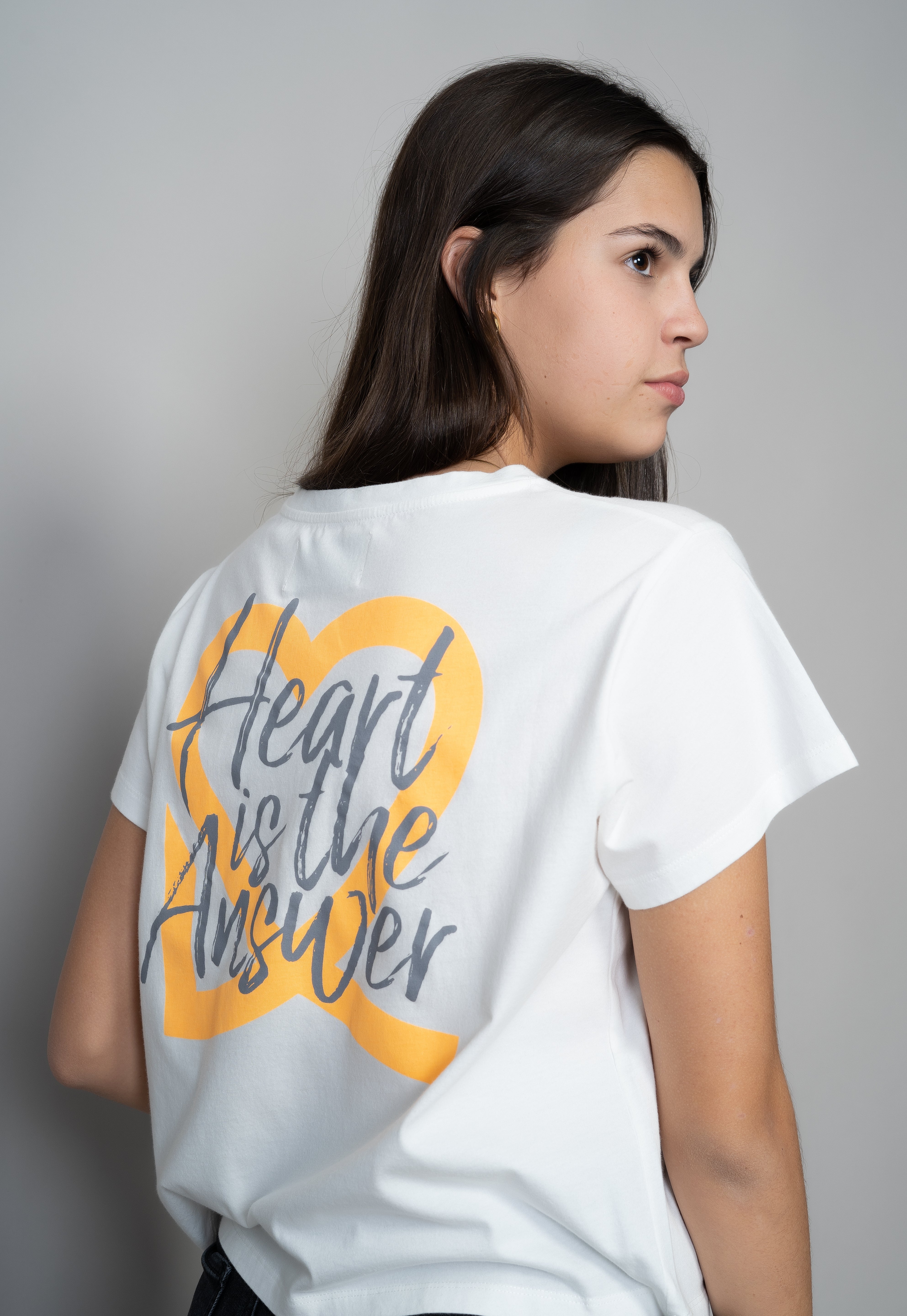 CAMISETA HEART BLANCA