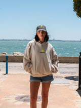 HOODIE NEW YORK BEIGE AMARILLO FLUOR
