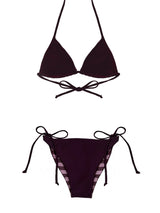 BIKINI PORTO REVERSIBLE RAYAS ROSA / BOURDEOS