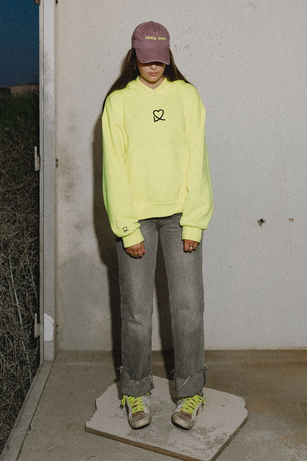 HOODIE AMARILLO FLÚOR EXTRA OVERSIZE