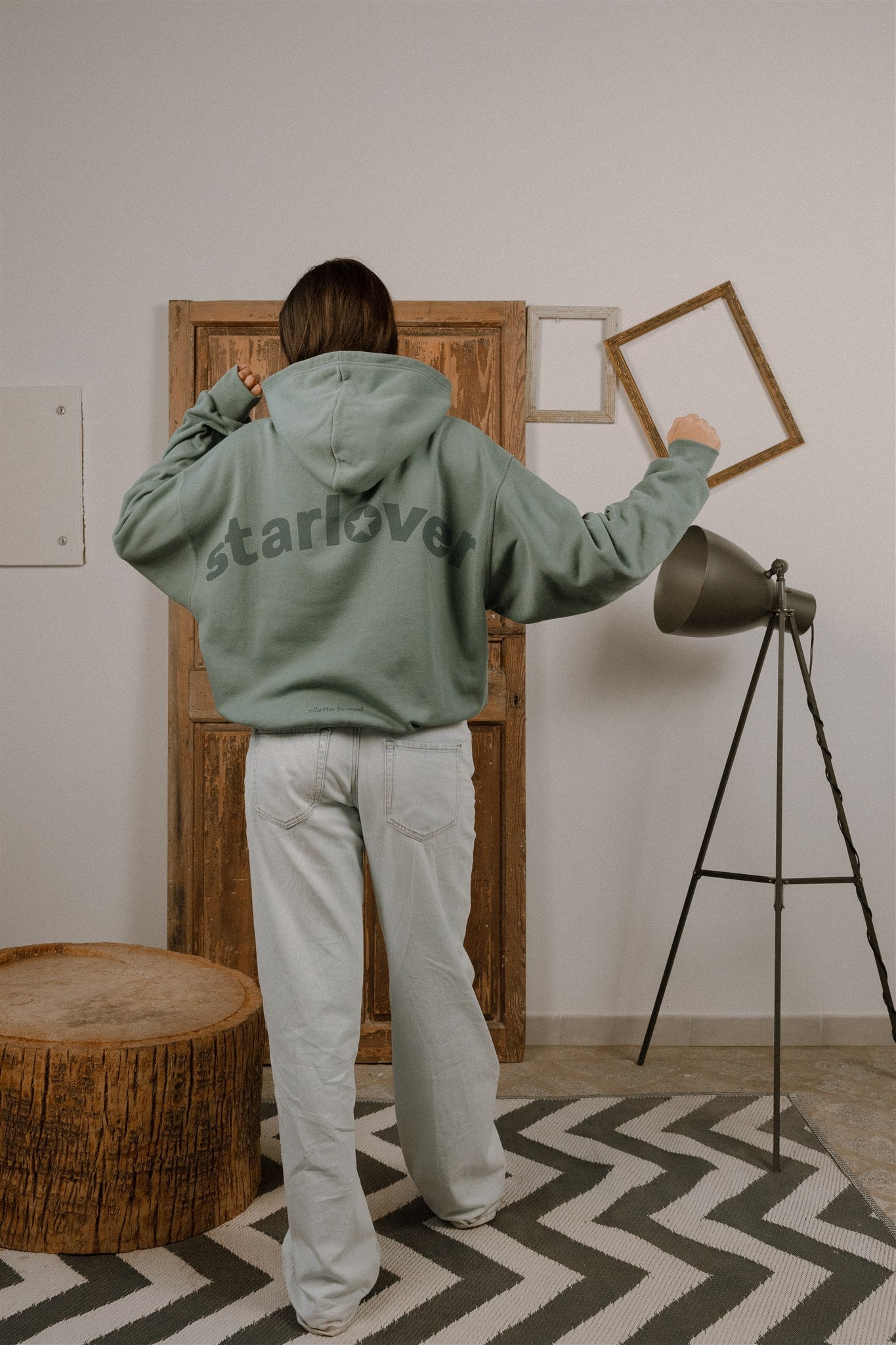 HOODIE STARLOVER VERDE MUSGO