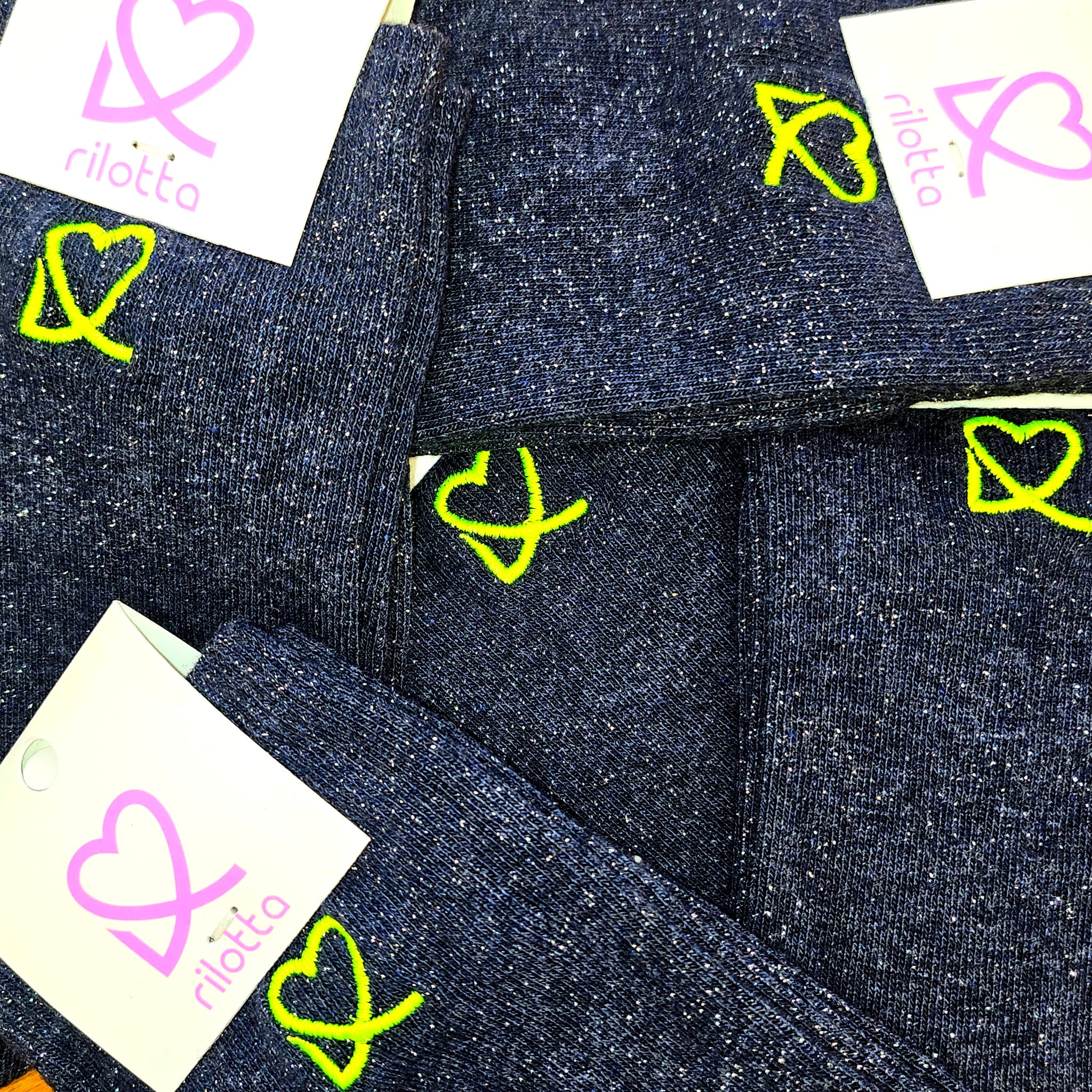 CALCETIN BRILLO AZUL 💛A.F