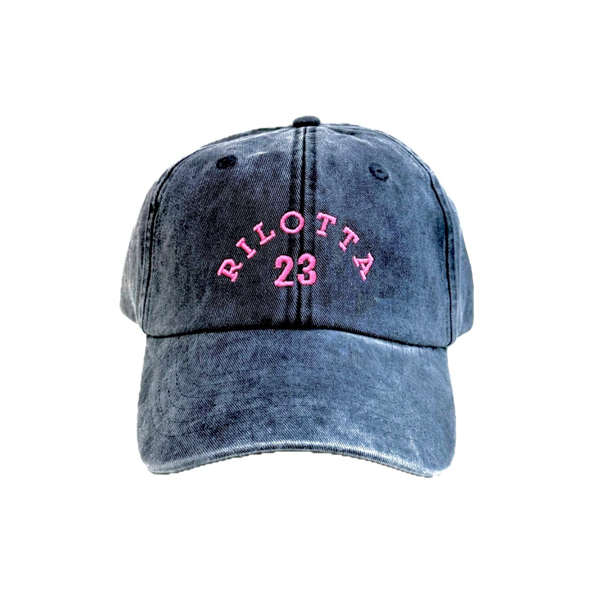 GORRA NEGRA RILOTTA 23 ROSA FLUOR