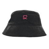 GORRO PANA NEGRO LOGO ROSA FLUOR