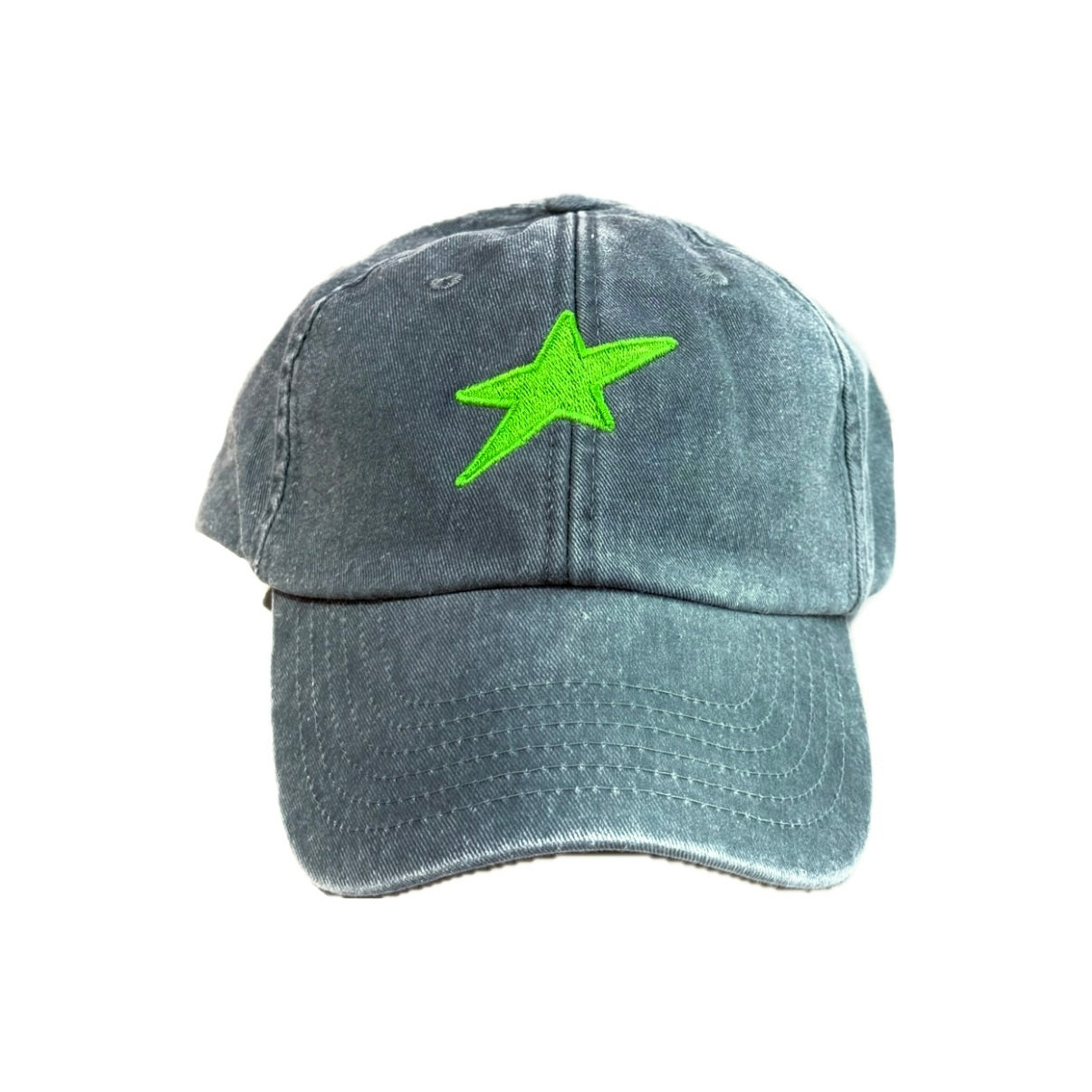 GORRA VERDE MUSGO ESTRELLA AMARILLA FLUOR