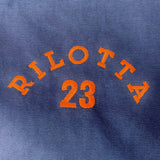 BOLSO RILOTTA 23 AZUL LOGO NARANJA FLÚOR