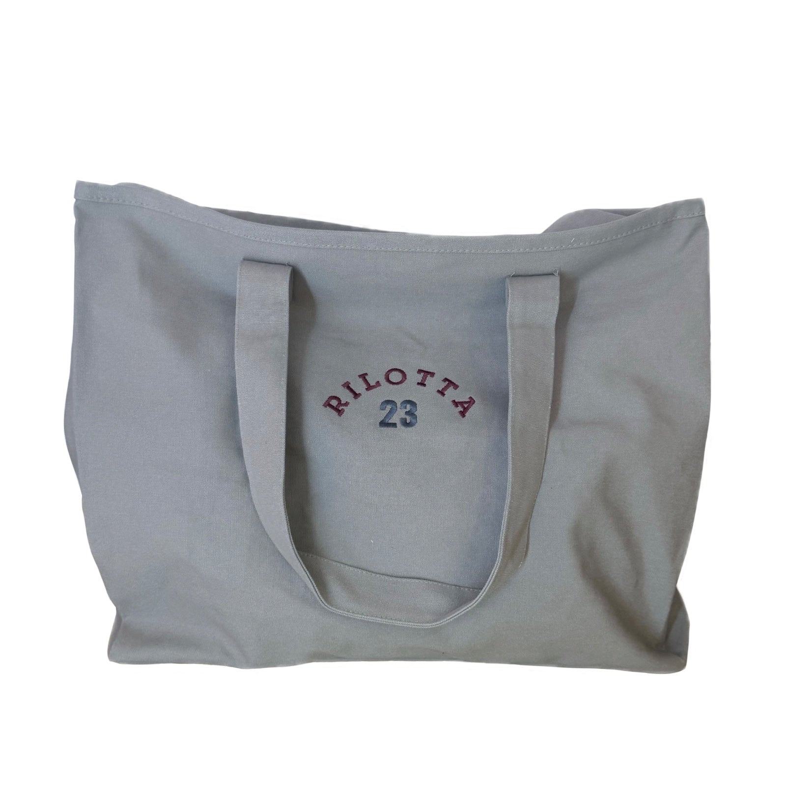 BOLSO RILOTTA 23 GRIS LOGO VINO