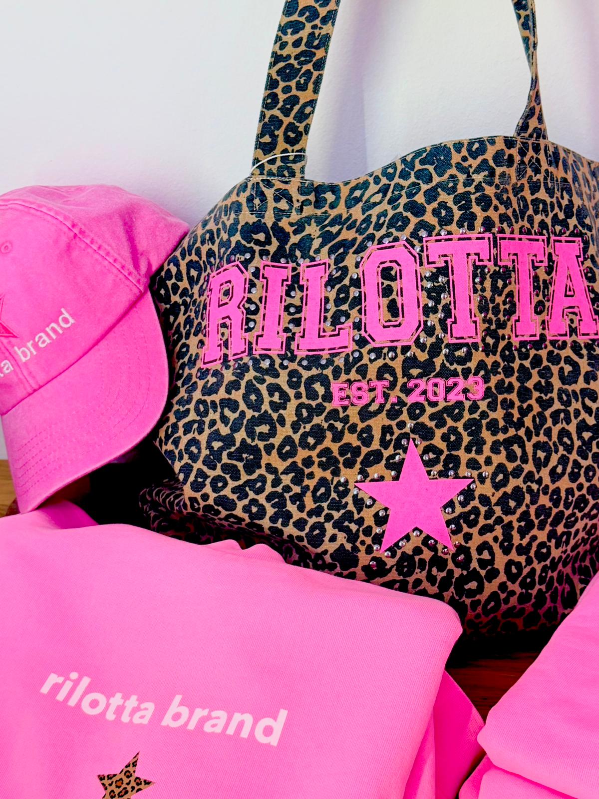 SMALL LEOPARD STAR STUDDED BAG