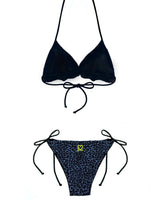 BIKINI ST. TROPEZ REVERSIBLE AZUL ANIMAL PRINT / NEGRO