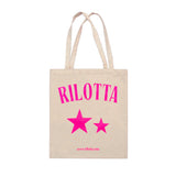 BOLSA TOTE DOS ESTRELLAS ROSA FLUOR