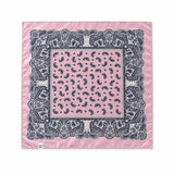 PAÑUELO PAISLEY ROSA Y GRIS