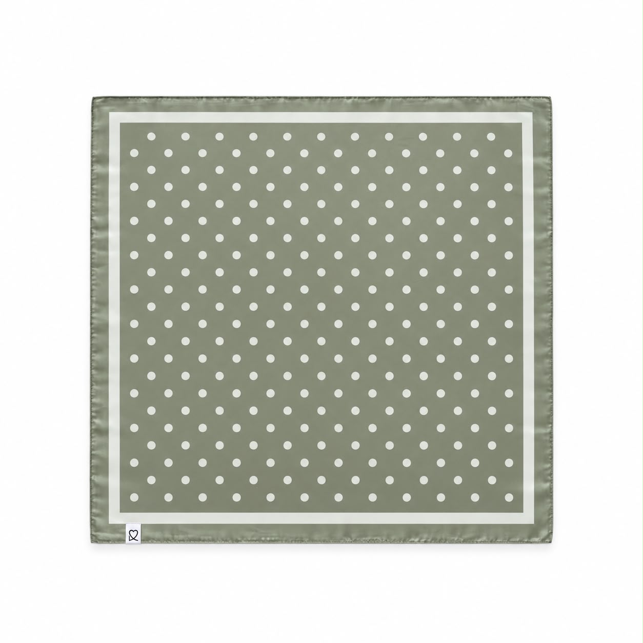 PAÑUELO VERDE MUSGO LUNAR BEIGE