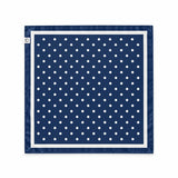 PAÑUELO AZUL MARINO LUNAR BLANCO