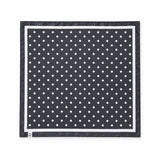 PAÑUELO NEGRO LUNAR BLANCO