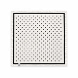 PAÑUELO BLANCO CON LUNAR NEGRO