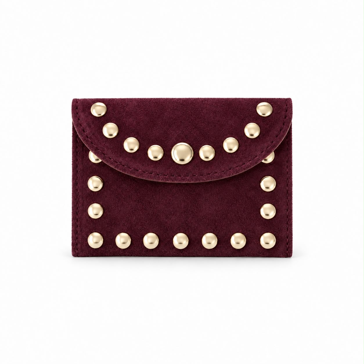 MONEDERO BURDEOS CON TACHAS