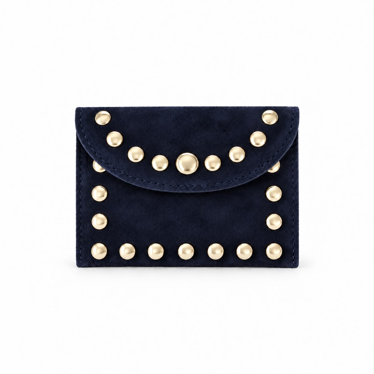 MONEDERO AZUL MARINO CON TACHA