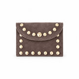 MONEDERO BEIGE CON TACHAS