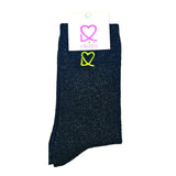 CALCETIN BRILLO AZUL 💛A.F